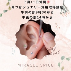 【沖縄】耳つぼジュエリー資格取得講座　