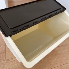 札幌 美品【スタックストー ペリカン ワイド  30.4L】幅45㎝ ブラウン Livinbox stacksto, pelican 
の画像