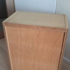 【中古】三段ボックス　概寸　横47.5×縦29.5×高さ59cm（外寸）の画像