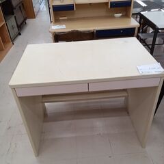 ☆ジモティ割あり☆ 学習机 ホワイトベージュ×ピンク W95×D60×H76 