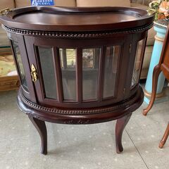 ☆来店限定☆ ガラスショーケース トレー付き キャビネット