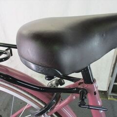 E181★限定特価★ 中古自転車 【　26インチ　パープル軽快車　LEDオートライト 】の画像