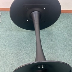 訳あり　円形テーブル　家具　インテリア　ブラックの画像