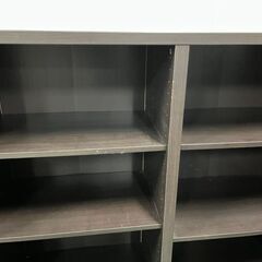 木製 2列4段 収納棚 飾り棚 本棚 カラーボックス ブラウン 幅120cm×奥行40cm×高さ129cmの画像