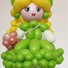 バルーンアート手作り人形姫の画像