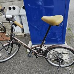 THREE STONE 折りたたみ自転車 自転車 20インチ 後輪パンクの画像