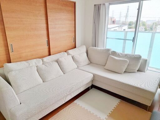 大きいL字ソファー(早く取りに来ていただける方)