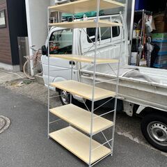 0円 無料 無印良品 ステンレスユニットシェルフ の画像
