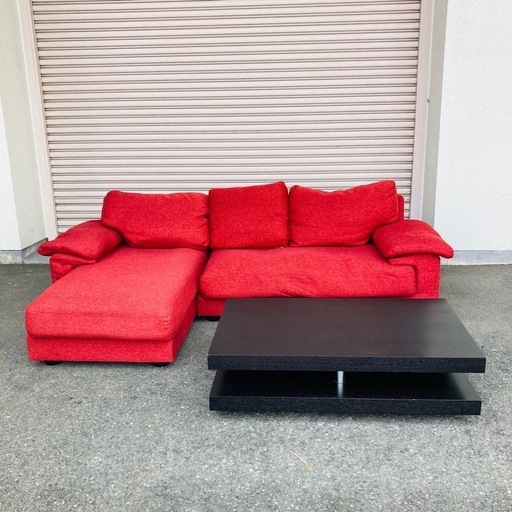 値下げ　NODA FURNITURE 野田産業　コーナーソファ　ファブリック　センターテーブル