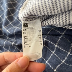 GU 70 カバーオール　セパレート　ベビー服の画像
