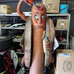 ホットドッグの店頭フィギュアの画像