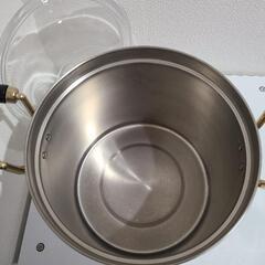 ムッシュパスタポット23cm ステンレスの画像