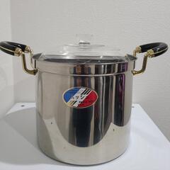 ムッシュパスタポット23cm ステンレスの画像