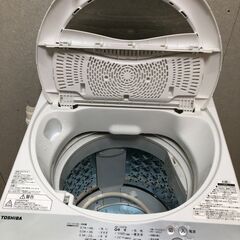 2017年 TOSHIBA 東芝 トウシバ 全自動電気洗濯機 5kg AW-5G6（W）洗濯機 【糸島市内 送料無料】250324-9の画像
