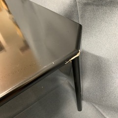 出張買取実施中★折りたたみテーブル　黒の画像