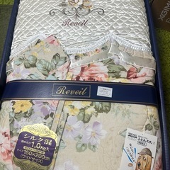 新品！シルク混肌掛け布団＆枕カバーワイドサイズの画像