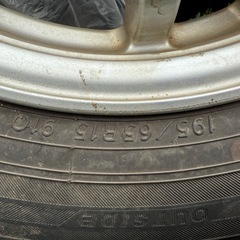 アルミホイール4本セット！195/65R15 15インチの画像