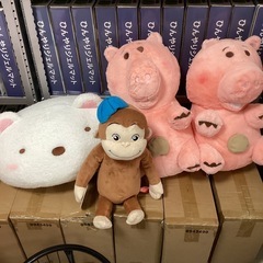 ぬいぐるみ1個300円