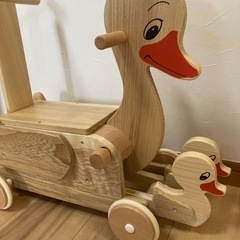 手押し車　カタカタ　アヒル　木製　の画像
