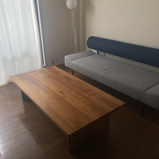 3/27 17:00まで　無印良品　ローテーブル　ウォールナット　無垢材　MUJI 定価209,000円