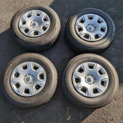 【超バリ溝】トヨタ 200 ハイエース 純正 15in 6J +...