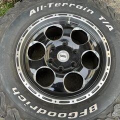 プラド ブラッドストック ホイールタイヤセット 17インチ 8J 6H ＋30 BFグッドリッチ LT275/70R17  の画像