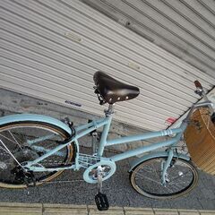 [BRIDGESTONE]MARKROSA(マークローザ)20吋 ミニベロ アルミ/7speed/点灯虫/グレイッシュミントの画像