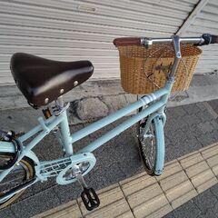 [BRIDGESTONE]MARKROSA(マークローザ)20吋 ミニベロ アルミ/7speed/点灯虫/グレイッシュミントの画像