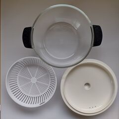 耐熱ガラススチーマー  容量1.2L　美品の画像