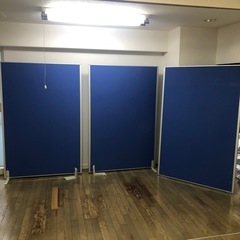 【無料】RAMパーテーション クロス ブルー 幅1200mm 高...