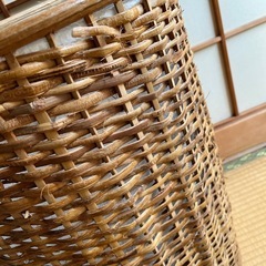 値下げしました　籐のカゴの画像