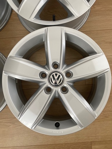 美品！フォルクスワーゲン純正オプションホイール ４本 CORVARA 16インチ 6J＋48 PCD112 VW純正 ゴルフ7 トゥー