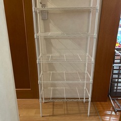 スチールラック　ホワイト