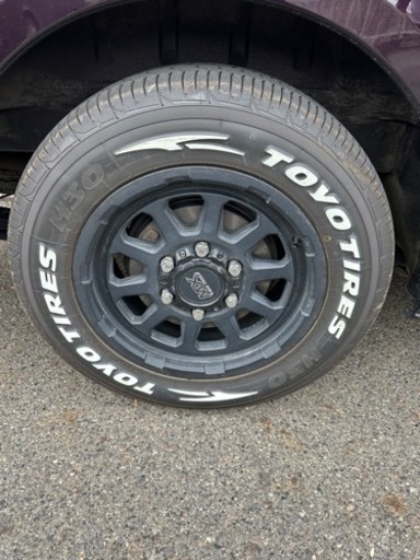 ハイエース　タイヤ　ホイール　トーヨーH30 ホワイトレター　マッドクロス レンジャー　4本セット