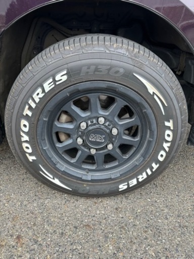 ハイエース　タイヤ　ホイール　トーヨーH30 ホワイトレター　マッドクロス レンジャー　4本セット
