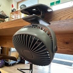 【塩尻市引き取り限定】充電式 2way クリップライトファン MO-F006の画像