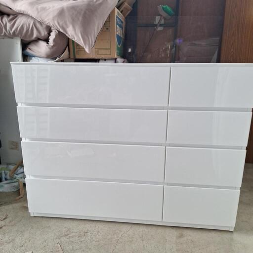 現行販売品】【2024年製】NITORI ローチェスト タンス 白 ローチェスト
