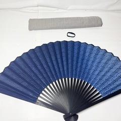 メンズ　扇子　センス　せんす　青　ブルー