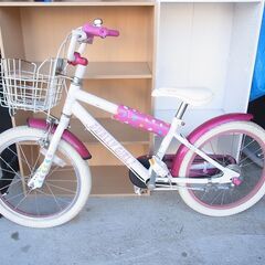 練習用に　18インチ　子供用自転車　補助輪なしの画像