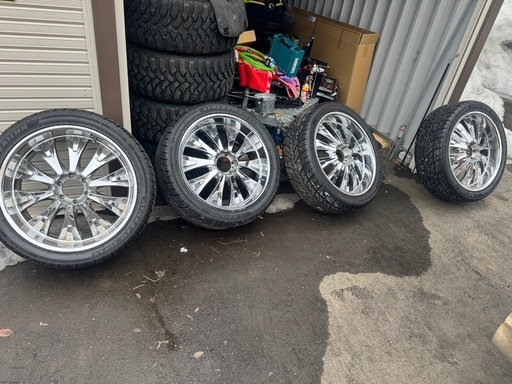 24インチ タイヤ未走行新品 9.5Jオフセット35