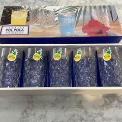 ▼値下げ▼【未使用品】 グラスセット 5個 ポルポロ 店頭販売 ...