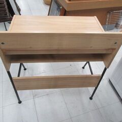 SHIRAI パソコンデスク 机 幅78×奥行50×高さ85cm ナチュラルブラウン PCデスク ワークデスク シンプル 家具 苫小牧西店の画像