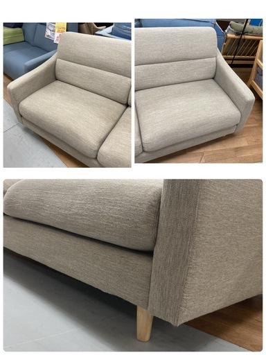 ジモティー限定価格！⭐ NITORI ニトリ 3人用布張りソファ 3Dカットウレタン 幅182cm USED