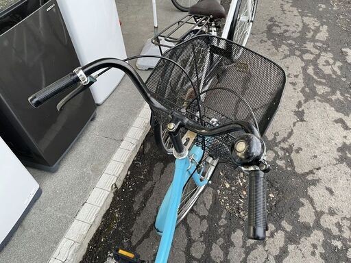 特価！ 24インチ 自転車 変速なし ママチャリ 水色 鍵付き 札幌市手稲区