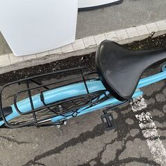 特価！ 24インチ 自転車 変速なし ママチャリ 水色 鍵付き 札幌市手稲区の画像