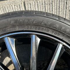「夏タイヤ・アルミホイールセット」NBOX使用　４本　165/55R15 75Vの画像