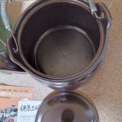土瓶　遠赤外線セラミック土瓶　中サイズ　未使用　自宅保管品　シミ汚れ無し　の画像