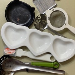 まとめてあげます　小皿、あくとり、ネギカッター等