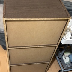 【※本日(3/29)までの出品】カラーボックス　茶色の画像