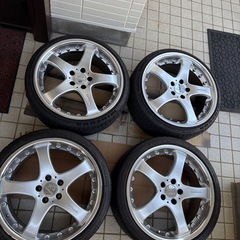 在庫処分 カールソン CR1 11RS 19×8.5J+45 ダンロップ235/40R19 中古タイヤホイール4本セット アウディ フォルクスワーゲン メルセデスに